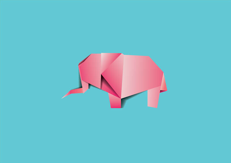 riette-error-creation-paper-installation-origami-art-elephant Creation Paper Installation