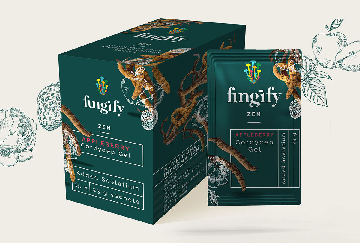 Fungify packaging design Cape Town